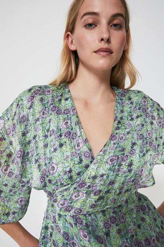 Warehouse Wrap Top In Floral Print 1
