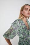 Warehouse Wrap Top In Floral Print thumbnail 2