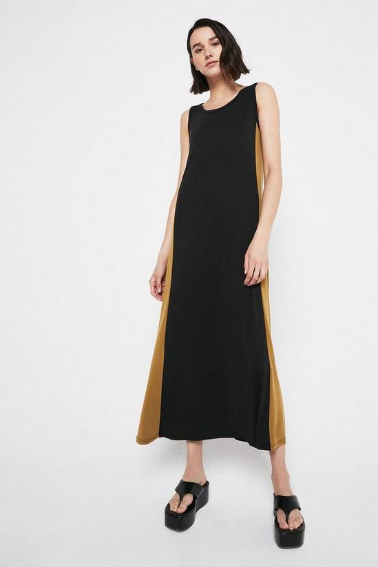 Warehouse Premium Modal Colourblock Midi Dress 4