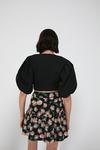 Warehouse Mini Skirt With Frill In Floral thumbnail 3