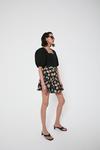 Warehouse Mini Skirt With Frill In Floral thumbnail 4