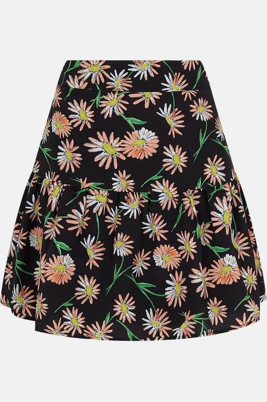 Warehouse Mini Skirt With Frill In Floral 5
