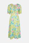 Warehouse Midi Dress With Lace Trim Collar thumbnail 5