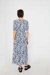 Warehouse Midi Dress With Tie Side In Floral thumbnail 3