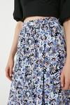 Warehouse Midi Skirt With Tie In Floral thumbnail 2