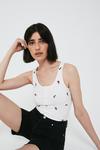 Warehouse Embroidered Popper Front Vest thumbnail 2