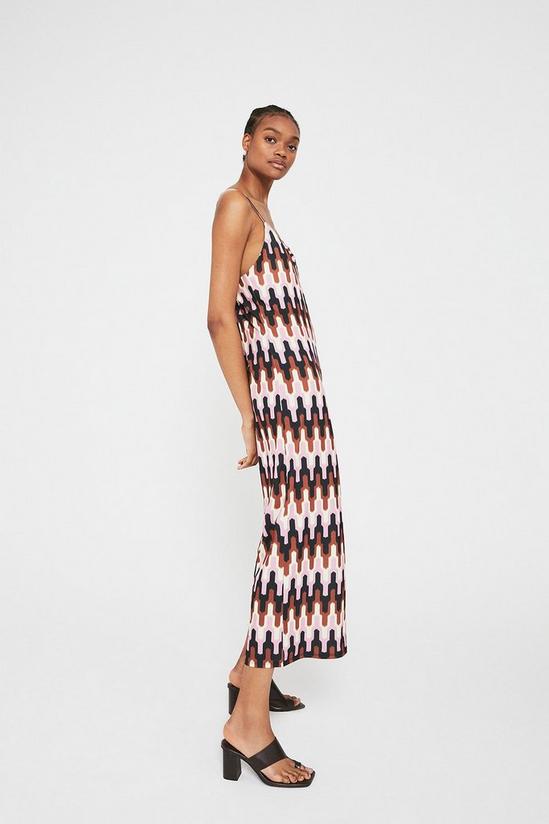 Warehouse Printed Strappy Cross Back Jumpsuit 2
