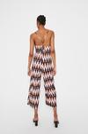Warehouse Printed Strappy Cross Back Jumpsuit thumbnail 3