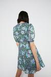 Warehouse Mini Dress With Pleated Skirt thumbnail 3
