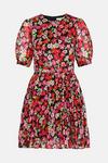 Warehouse Mini Dress With Pleated Skirt thumbnail 5