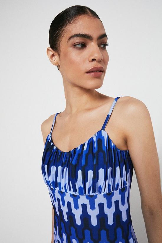 Warehouse Printed Cami Tie Strap Midi Dress 2