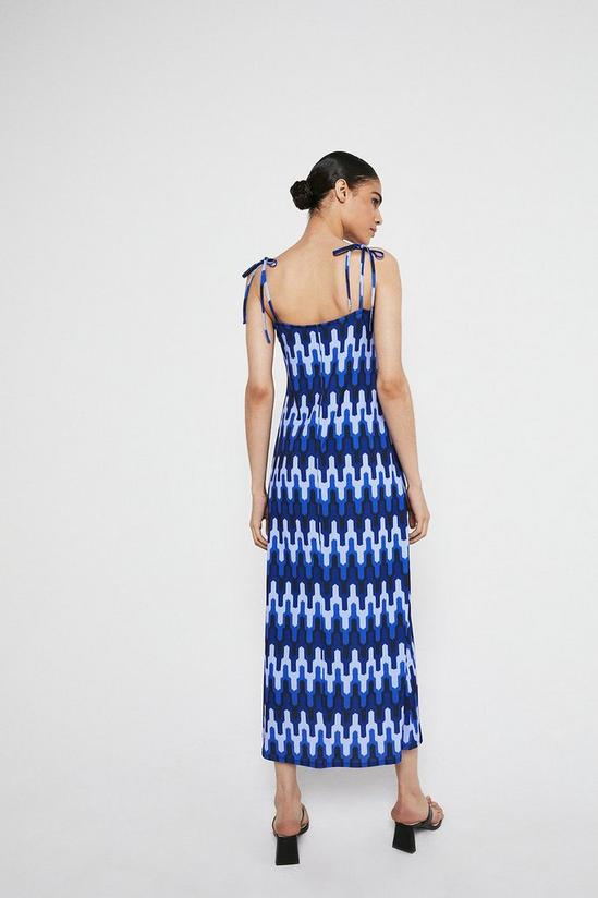 Warehouse Printed Cami Tie Strap Midi Dress 3