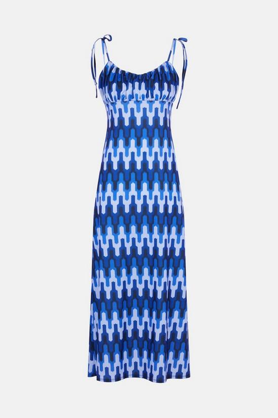 Warehouse Printed Cami Tie Strap Midi Dress 5