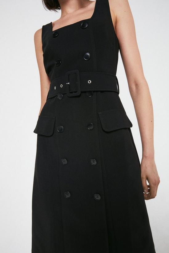 Warehouse Tailored Sleeveless Belted Pencil Dress 1