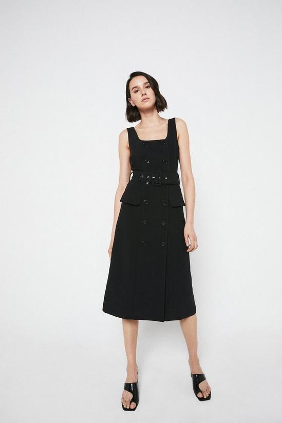 Warehouse Tailored Sleeveless Belted Pencil Dress 2