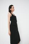 Warehouse Tailored Sleeveless Belted Pencil Dress thumbnail 4