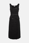 Warehouse Tailored Sleeveless Belted Pencil Dress thumbnail 5