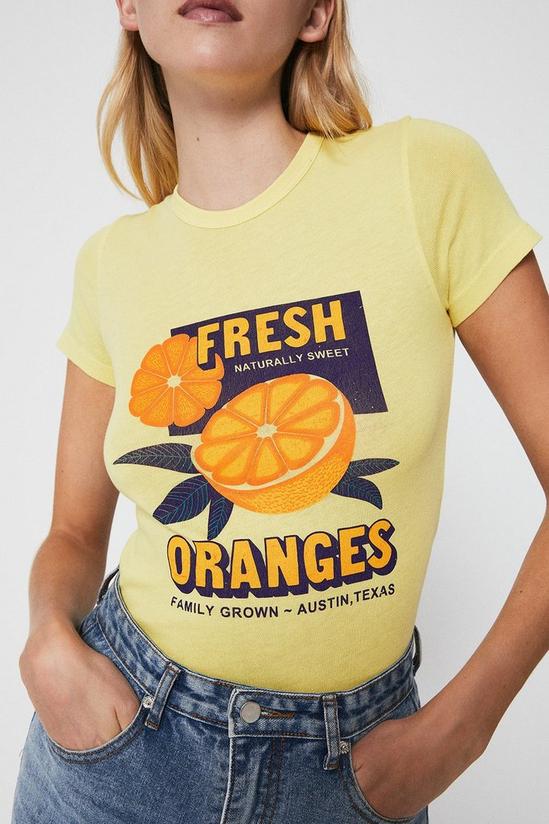 Warehouse Fresh Oranges Slim Tee 4