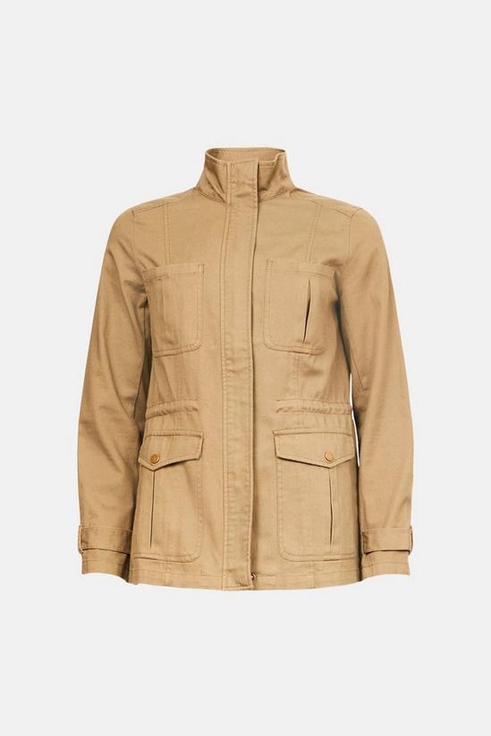 Warehouse Cotton Twill Zip Front Utility Jacket 4