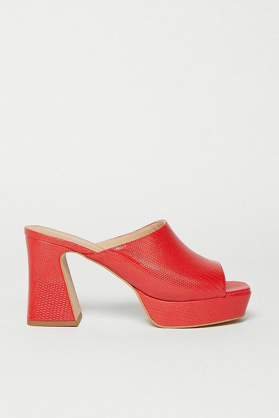 Warehouse Faux Leather 70's Mule 1