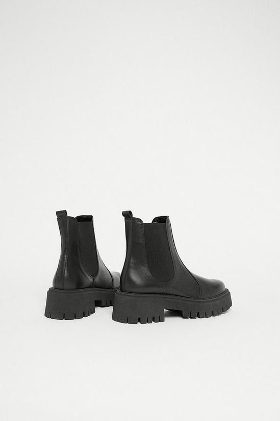 Warehouse Leather Chunky Chelsea Boot 3