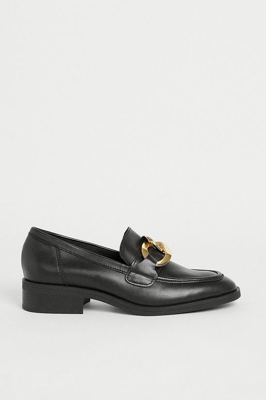 Warehouse Real Leather Chunky Chain Loafer 3