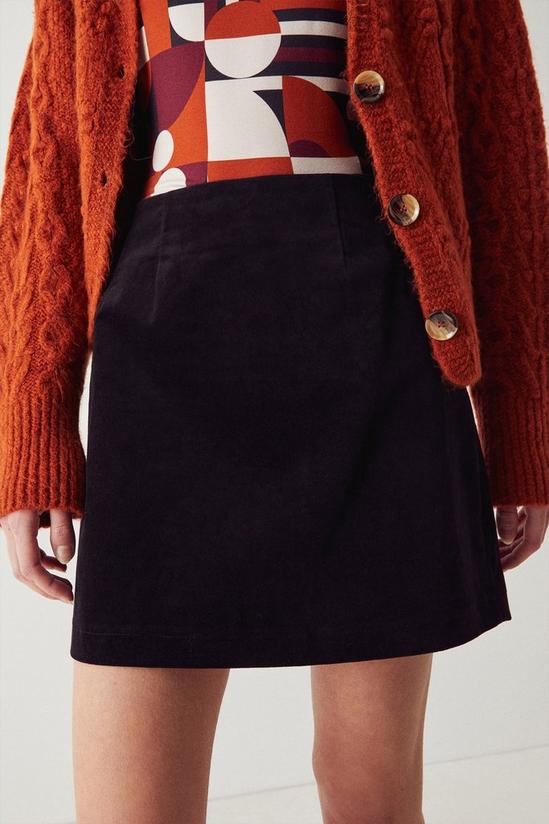 Warehouse Velvet Mini Pelmet Skirt 1