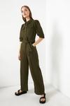 Warehouse Puff Sleeve Belted Jumpsuit thumbnail 4