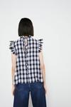 Warehouse Gingham Frill Detail Tie Back Top thumbnail 3