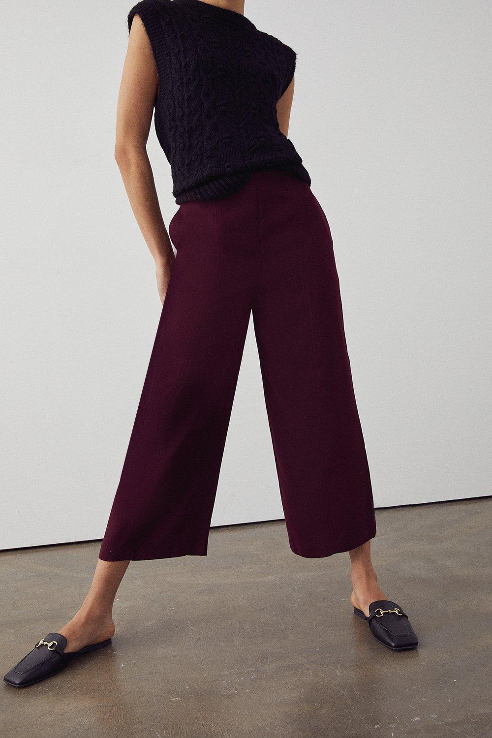 Wide sale cropped trousers