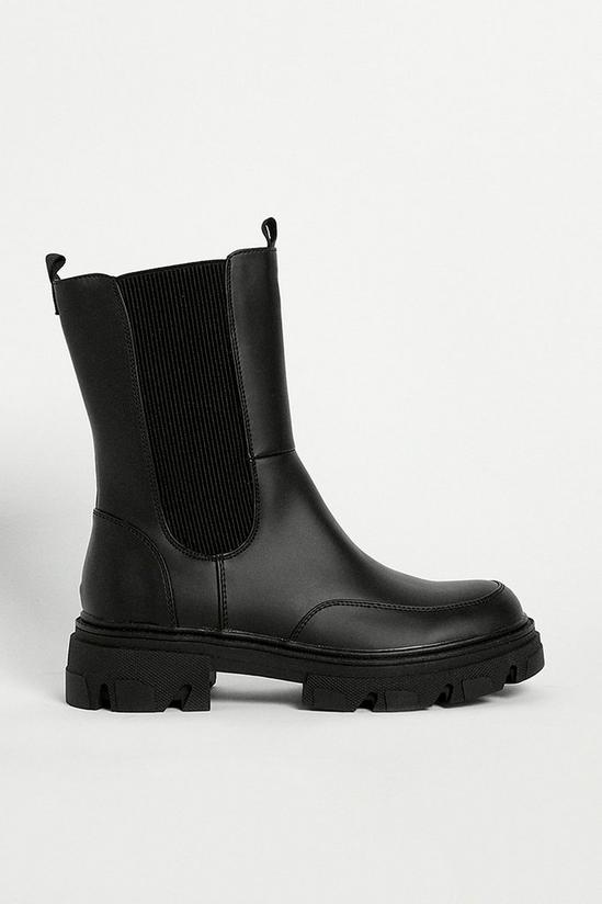 Warehouse Contrast Stitch Rubber Chunky Boot 2