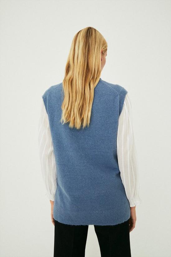 Warehouse Sleeveless Knit Vest With Polyester 3