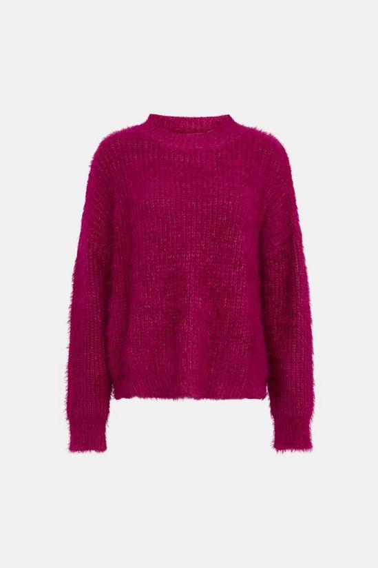 Warehouse Fluffy Slouchy Crew Knit Jumper 5