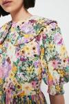 Warehouse Photographic Floral Collar Midi Dress thumbnail 2