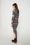 Warehouse Mixed Stripe Knit Midi Dress thumbnail 3