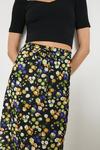 Warehouse Jersey Crepe Printed Elastic Waist Midi Skirt thumbnail 4