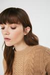 Warehouse Cable Knit Crew Neck Jumper thumbnail 2