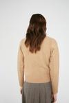Warehouse Cable Knit Crew Neck Jumper thumbnail 3