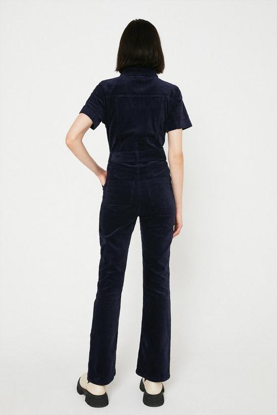 Warehouse Cord Zip Front Belted Jumpsuit 3