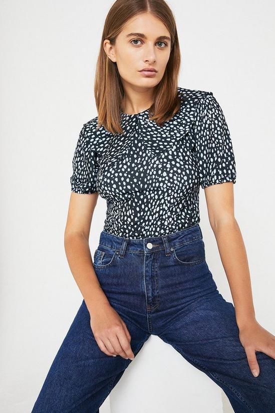 Warehouse Printed Collared Top 1