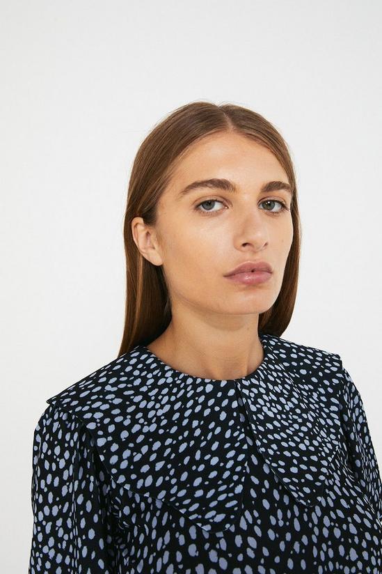 Warehouse Printed Collared Top 2