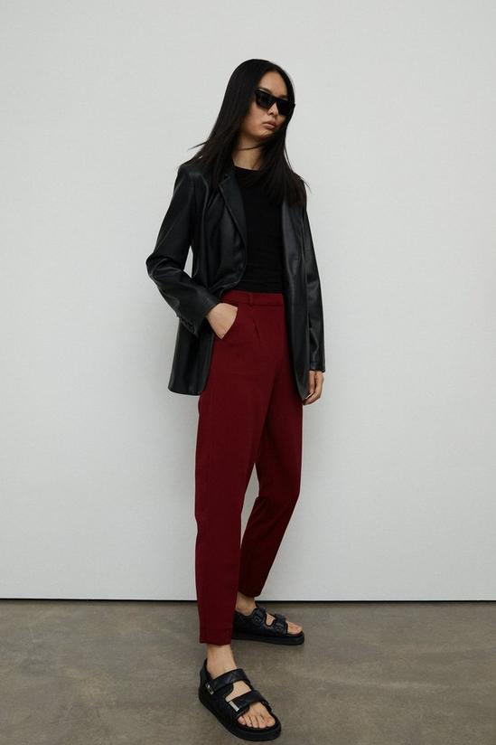 Warehouse Jersey Crepe Tapered Trousers 1