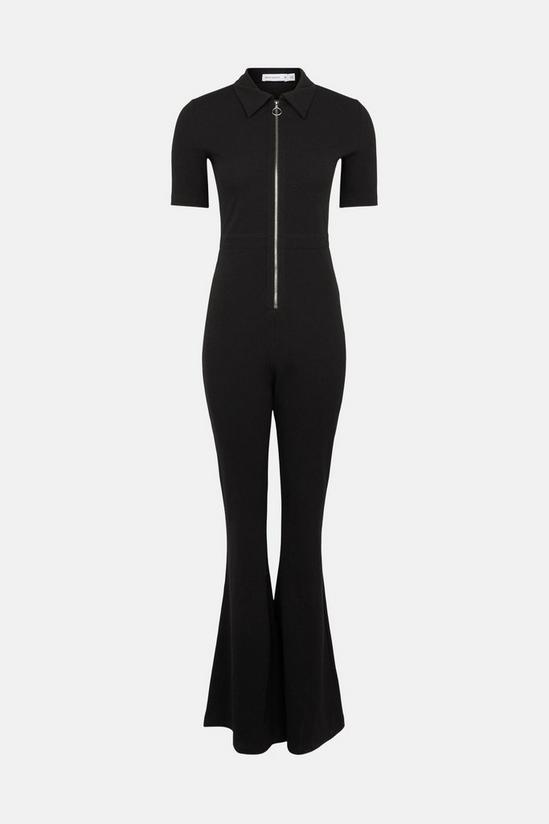 Warehouse Zip Front Flared Jumpsuit 5