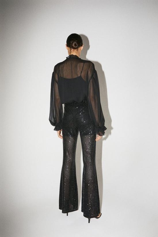 Warehouse Sequin Flare Trousers 3