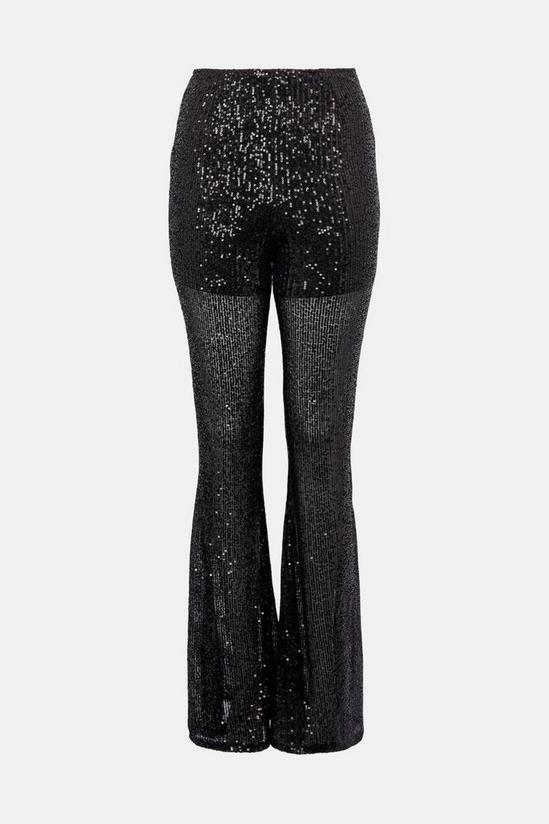 Warehouse Sequin Flare Trousers 5