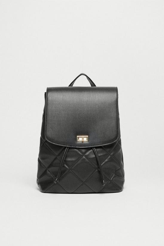 Warehouse Quilted Detail Rucksack 1