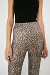 Warehouse Animal Sequin Flare Trousers thumbnail 4