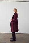 Warehouse Wool Mix Belted Funnel Neck Wrap Coat thumbnail 2