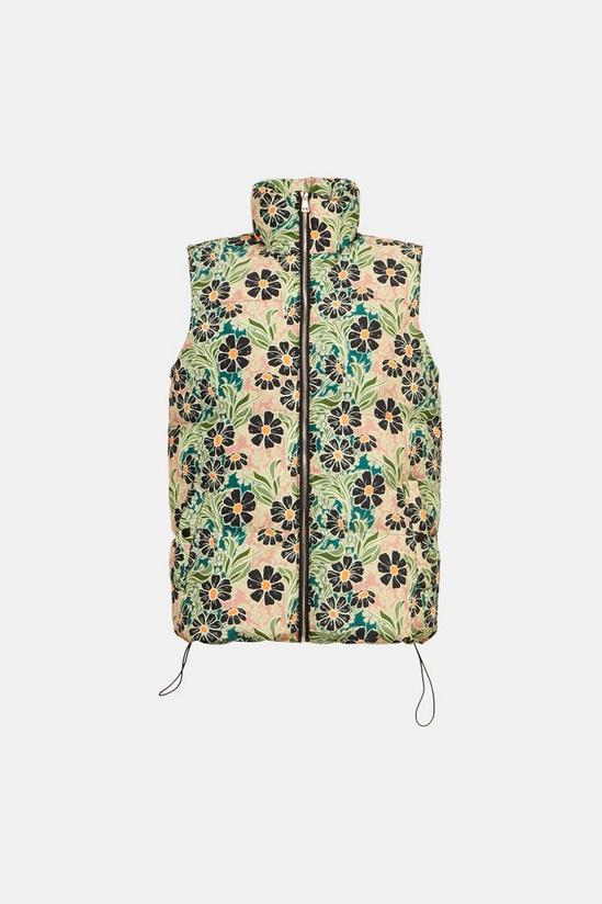 Warehouse Floral Short Padded Vest 4