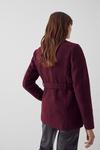 Warehouse Wool Mix Short Belted Funnel Neck Wrap Coat thumbnail 3